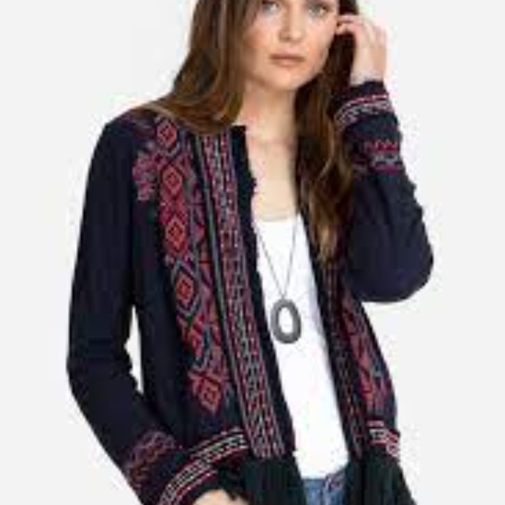 NWT Johnny Was Yatzil Fringe Jacket